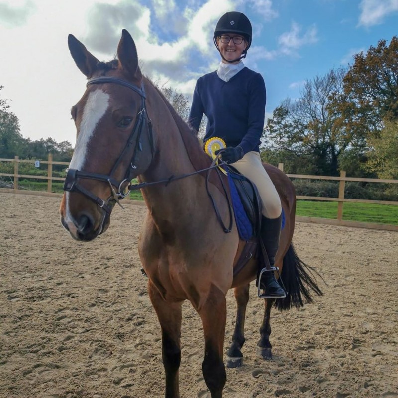 Picture of Harry with showing rosette